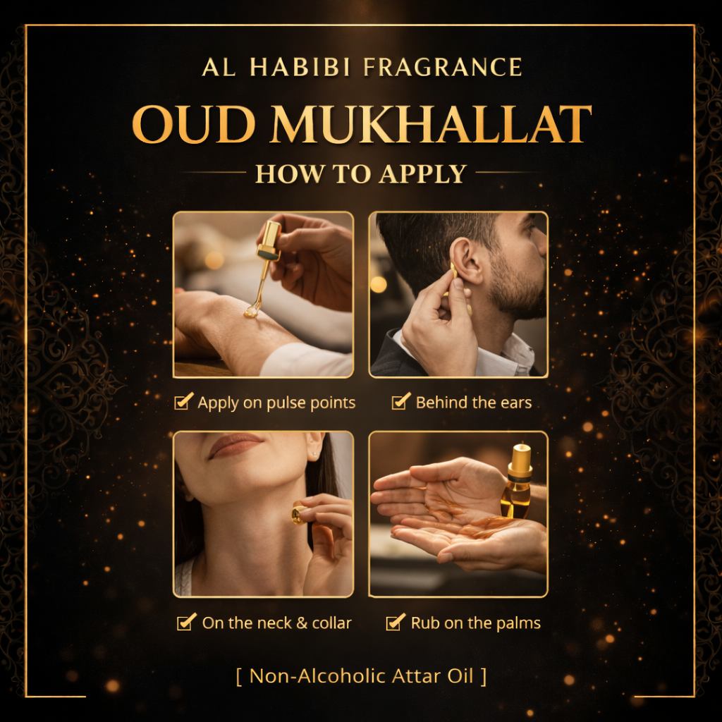 Oud Mukhallat Attar – Long Lasting Premium Perfume Oil (Alcohol Free, Unisex)