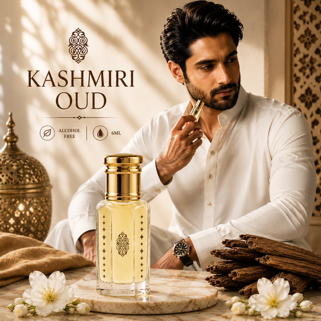 Kashmiri Oud Premium Alcohol-Free Attar | AL HABIBI FRAGRANCE